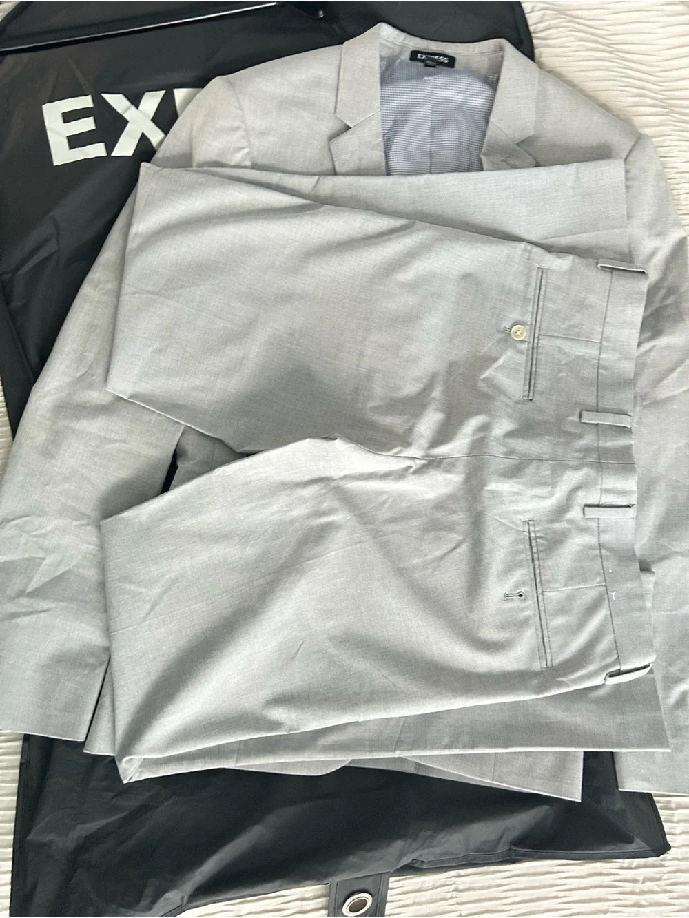 Express Black Garment Cover with White Logo